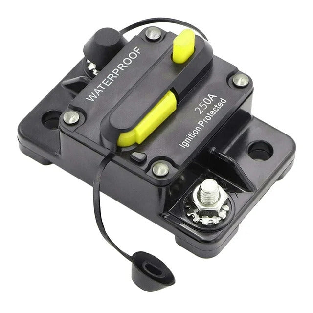 250A IP67 Waterproof DC Circuit Breaker 12-48V Black - 01 250a breaker-1.jpg