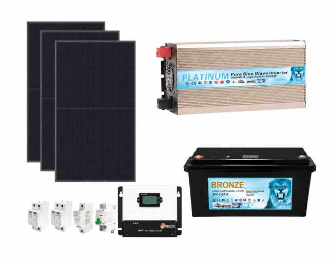 7KWH 24V 3KW Off Grid LiFePO4 Lithium Battery Solar Kit - 01 已生成图像 1 (3).png