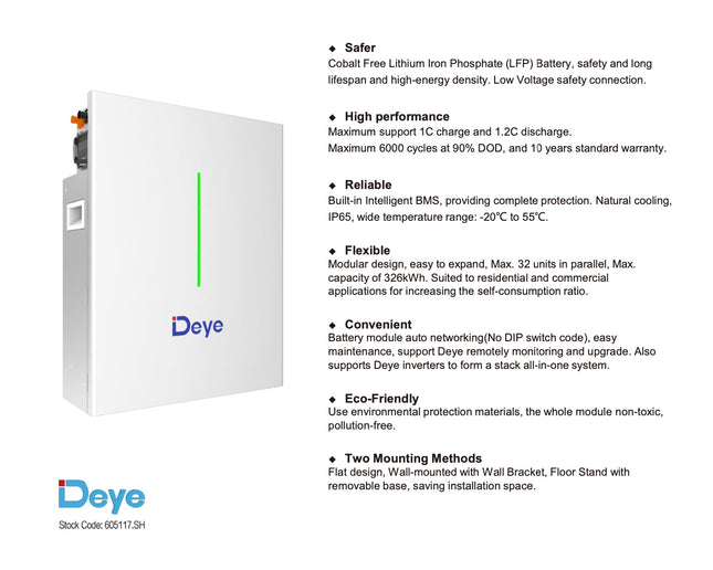 Deye RW-F16 LiFePO4 Battery 51.2V 16 kWh High-Performance Energy Storage - 02 0101.jpg