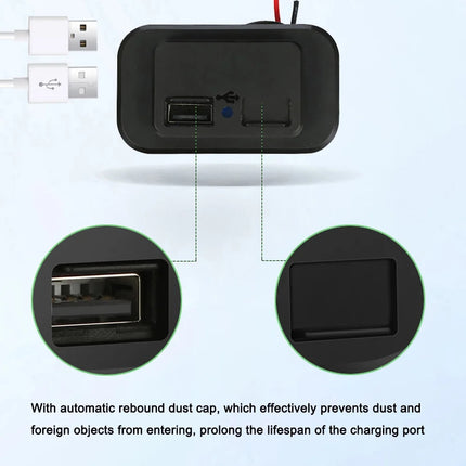 Dual USB 3.1A Car Charger Power Socket 12–24V with Dust Cover - 03 3.1a USB Chargers socket-2.jpg