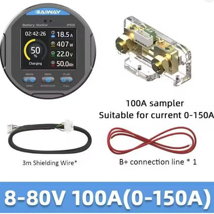 TR24 100A Battery Monitor Coulomb Meter Waterproof LCD for Lithium Solar RV - 04 TR24-1.jpg