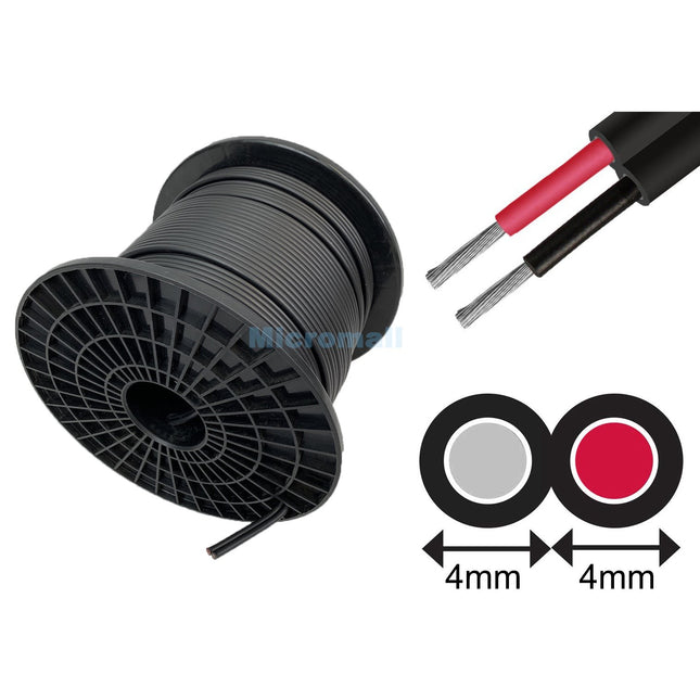Premium 4mm² Twin Core Solar Cable UV Protected  AS/NZS Standards - Per Meter