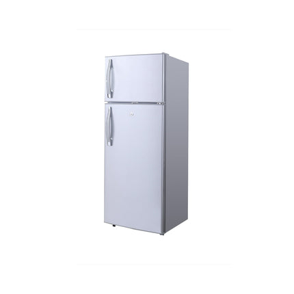 215L 12-24V DC Upright Dual Door Solar Powered Fridge Freezer with DC Compressor