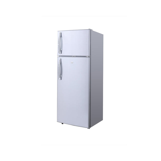 215L 12-24V DC Upright Dual Door Solar Powered Fridge Freezer with DC Compressor