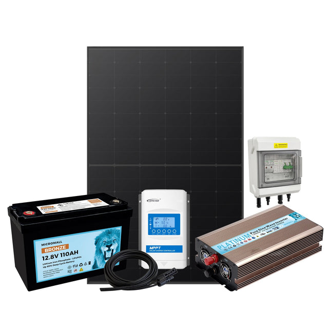 12V 1200W Off Grid LiFePO4 Lithium Battery Solar Kit
