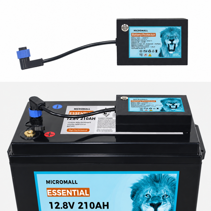 Micromall 12.8V 210Ah Essential LiFePO4 Battery Deep Cycle Battery with 4S Battery Protector