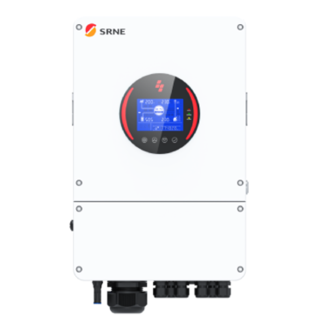 SRNE 48V 6KW 135A Single Phase Off-Grid Solar Kit with LiFePO4 Battery - 02 正面.png