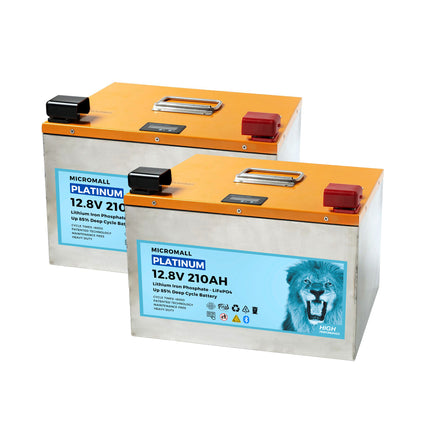 12V 200Ah 210Ah Lithium Battery LiFePO4 Battery Deep Cycle Battery Solar Battery X2