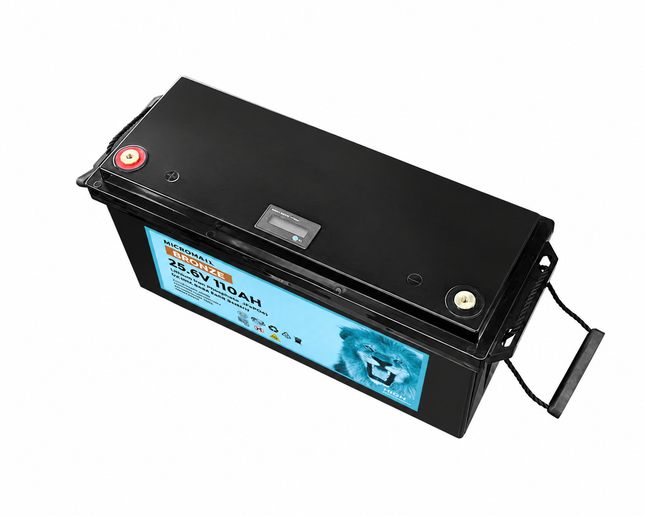 Micromall 24V 100Ah 110Ah Lithium Battery Bronze LiFePO4 Battery Deep Cycle Battery