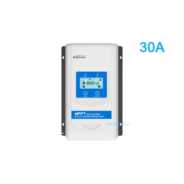 EPEVER New 30A Dual Battery MPPT Solar Controller DR3210N