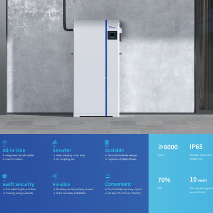 Deye 5kW 5.12kWh Single-Phase All-in-One Home Solar System with 6 JA Solar 455W Panels - 07