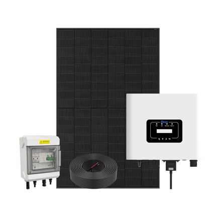 12 Panels Medium Home Solar System - 5kW Grid-Tied Inverter Battery-Free