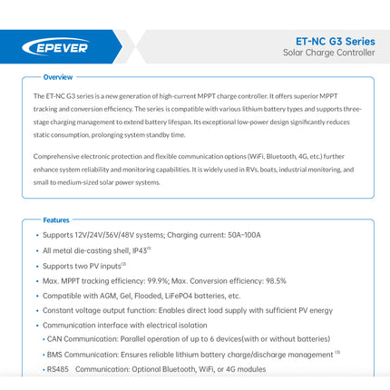 EPEVER ET-NC G3 Series 50A MPPT Charge Controller ET5420NC G3 - 673f2127-627e-db8a-d0f6-fbdfa624f4dd-13778.jpeg