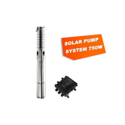 96V 750W Submersible Solar Power Pump + Controller