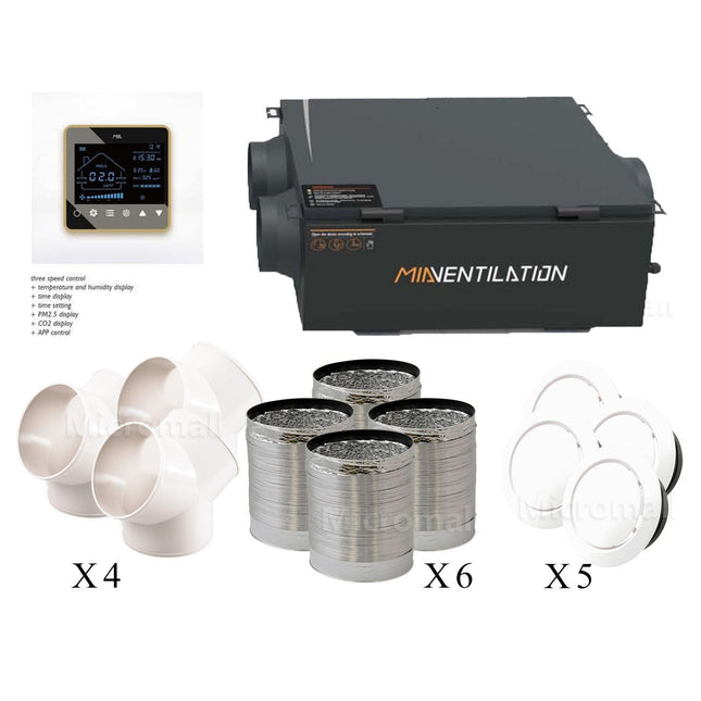 2025 Premium Heat Exchange Ventilation System for 250m2, 4-6 Rooms - Advanced