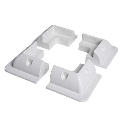 5 Pieces Solar Panel Mounting Kit drill free ABS Bracket SET, PASS THROUGH Boat