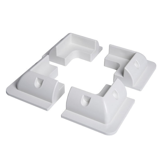 5 Pieces Solar Panel Mounting Kit drill free ABS Bracket SET, PASS THROUGH Boat
