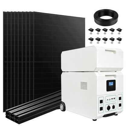 New 2026 Premium Solar Package | 5kW Installation-Free Plug-and-Play Portable Solar Power Station – 5.22kWh