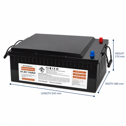 BTL-48V110H battery dimensions – length, width and height