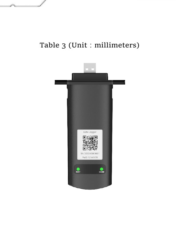 Deye DL1000B-ETH Ethernet Data Logger for Remote Inverter Monitoring - official ETH logger product view