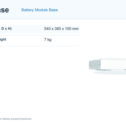 Deye GB-L Base dimensions and weight technical parameters