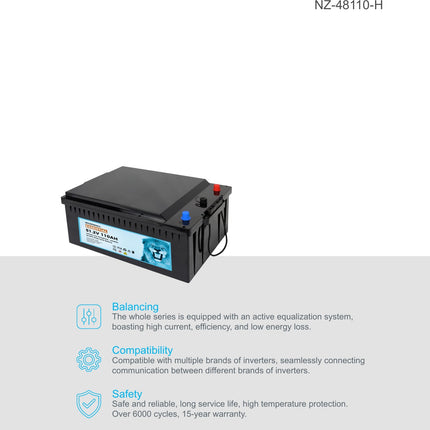 NZ-48110-H battery overview from HC NZ datasheet 2026-09-22 - BTL-48V110H