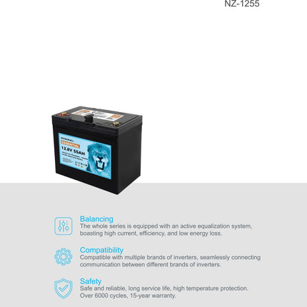 NZ-1255 battery overview from HC NZ datasheet 2026-09-22 - BTL-12V55G