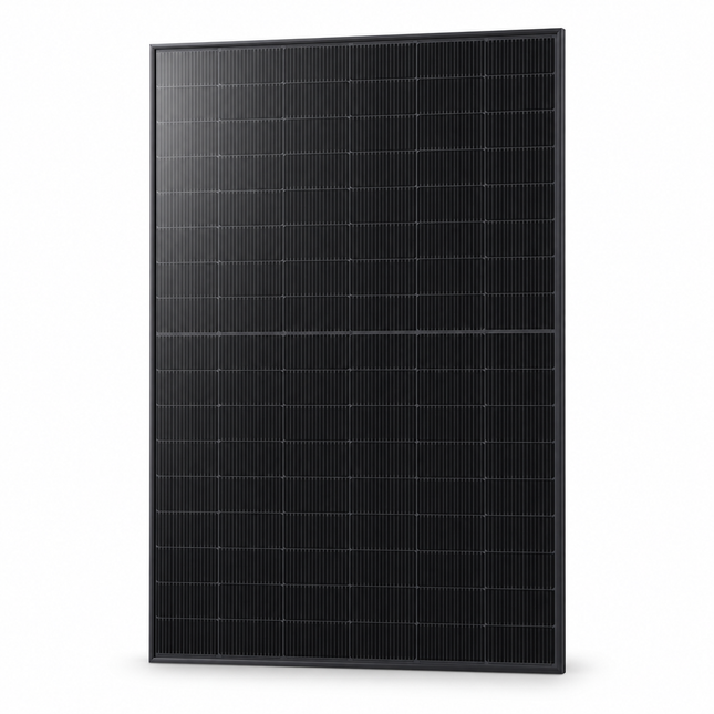 JA Solar JAM54D41-460/LR 460W N-type monofacial double-glass solar panel on white background