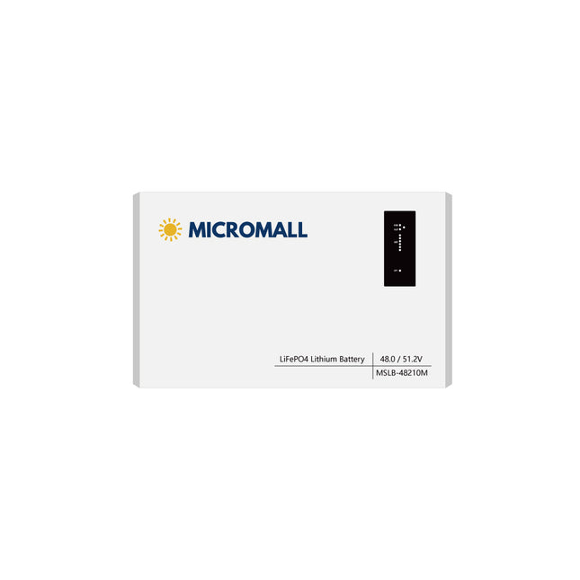 Micromall 48V 206Ah 10.54kWh LiFePO4 Battery Deep Cycle Stackable Solar Battery