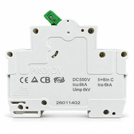 PROJOY DC Miniature Circuit Breaker PEBS-H-63 Series 32A 2P 500V