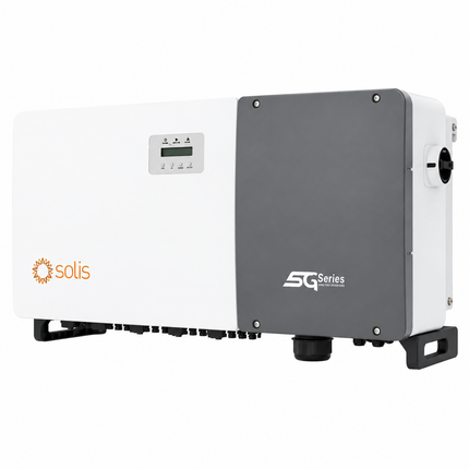 Solis S5-GC110K-AU 110kW three-phase grid-tied inverter on white background