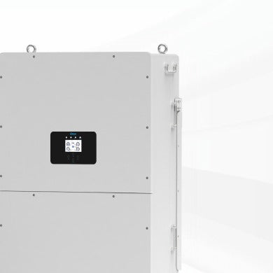 Deye SUN-100K-SG02HP3-AU-GM8 100kW Three Phase High Voltage Hybrid Inverter - side or component view