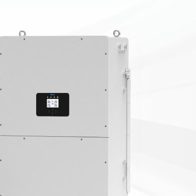 Deye SUN-125K-SG02HP3-AU-GM10 125kW Three Phase High Voltage Hybrid Inverter - side or component view