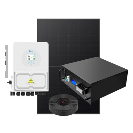 Deye 3kW Smart Hybrid Inverter with Solar Panels 5kWh Battery