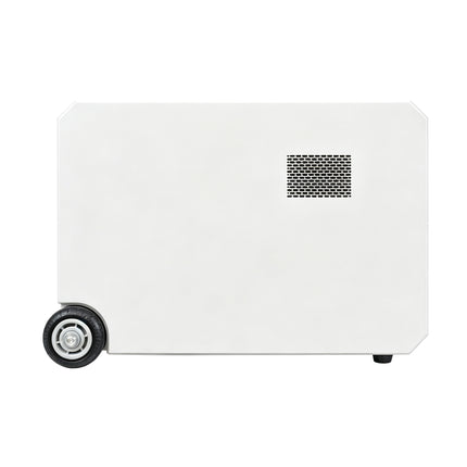 Micromall ALL-B5K-H portable power station side view and transport wheel