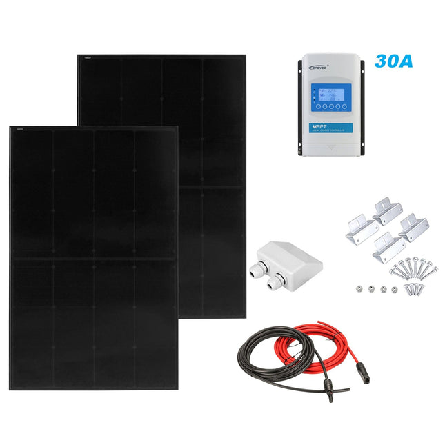 400W RV Solar Kit with EPEVER 30A MPPT Controller & Durable Aluminium Mount
