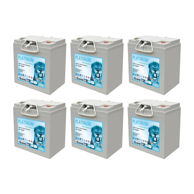 8V 170Ah Golf Cart Battery Electric Vehicle Battery Gel Battery X6