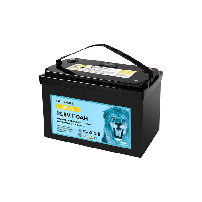 Gold 12V 100Ah 110Ah Lithium Battery LiFePO4 Battery with BMS Bluetooth