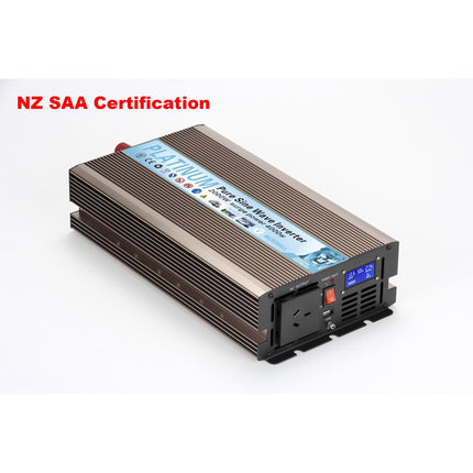 2000W Pure Sine Wave Inverter DC 12V to 230V with USB & Overload Protection