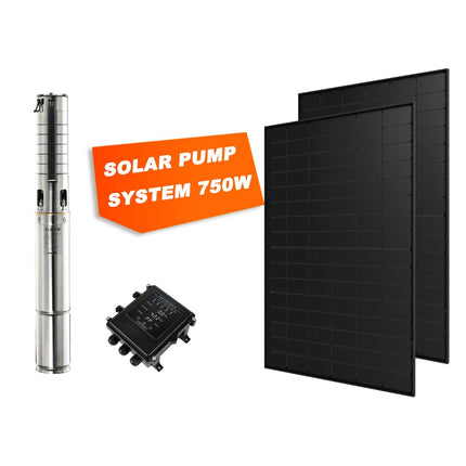 Submersible Solar Power Pump System 750W Solar Pump