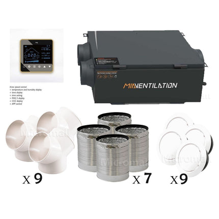 2025 Premium Heat Exchange Ventilation System 500m3 - Efficient Recuperation