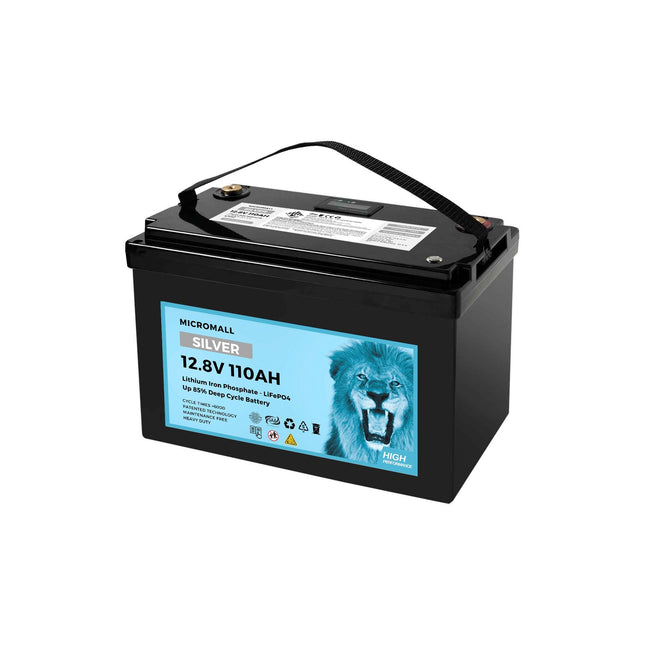 Silver 12V 100Ah 110Ah Lithium Battery LiFePO4 Battery Deep Cycle Battery