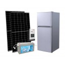 138L 12-24V DC Upright Dual-Door Solar-Powered Fridge Freezer Package 01 - Micromall Solar
