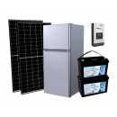 138L 12-24V DC Upright Dual-Door Solar-Powered Fridge Freezer Package 02 - Micromall Solar