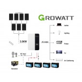 2024 Growatt 18060WH 48V 3.5KW Off-Grid Solar Kit with Gel Battery 02