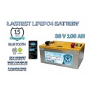 36V 100Ah LiFePO4 Solar Battery for Golf Cars - 3500 Cycles - Micromall Solar