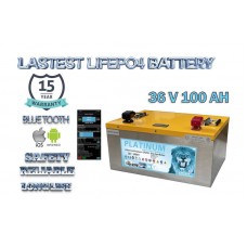 36V 100Ah LiFePO4 Solar Battery for Golf Cars - 3500 Cycles