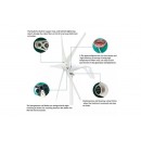 Wind Generator Turbine 400W 24VDC - Micromall Solar
