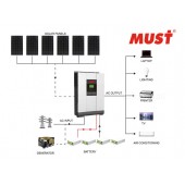 2024 Mustpower 14kWh 48V 5kW Off-Grid Solar Kit with Carbon Battery
