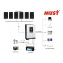 2024 Mustpower 14kWh 48V 5kW Off-Grid Solar Kit with LiFePO4 Battery - Micromall Solar